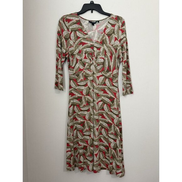 Boden Dresses & Skirts - Boden Women's Jersey Knit Twist Front Leaf Design Size 12R Casual, Career, Event
